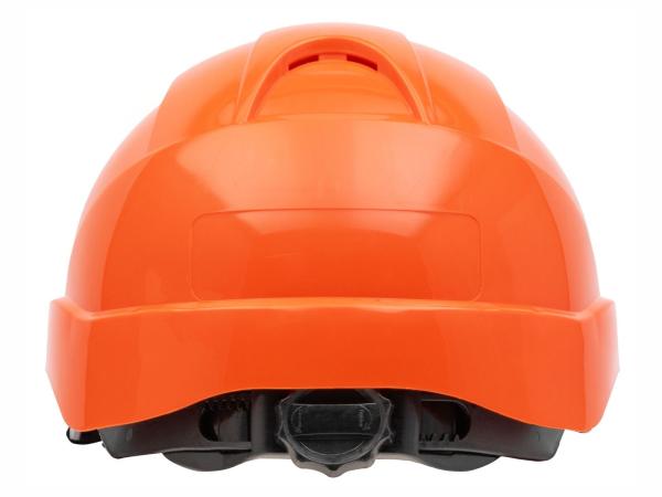 Nitras Head Protect 9500 Schutzhelm mit Größenregulierung und Kinnriemen, orange